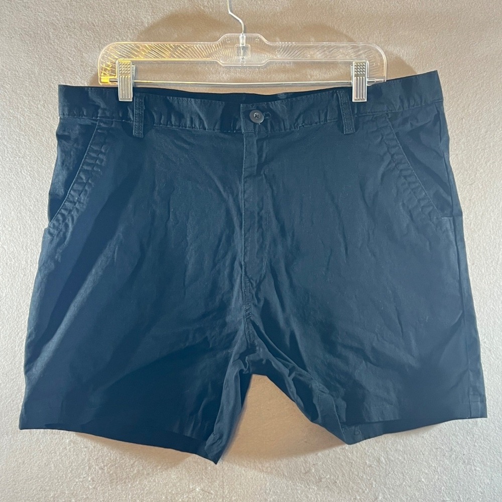 672 | Genuine Dickies Flex Flat Front Chino Shorts Black Mens 38